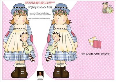 In Her Sunday Best-tear Drop Card