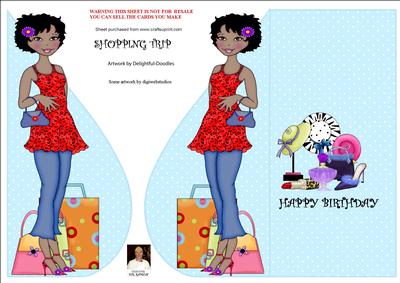 Shopping Trip-tear Drop Card