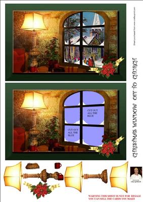 Christmas Window-off to Church