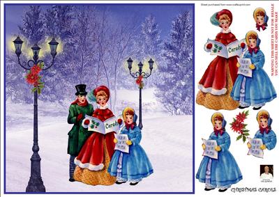 Christmas Carols-8x8 Card