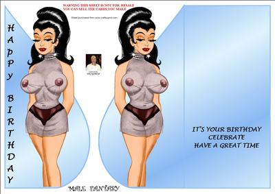 Male Fantasy-tear Drop Card