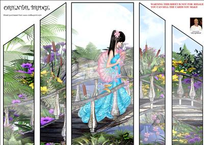 Oriental Bridge-theatre Fold Card