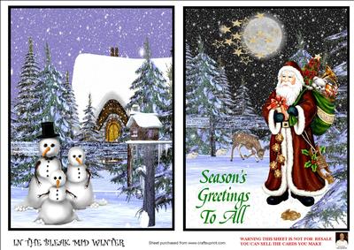 In the Bleak Mid Winter- A5 Card Fronts