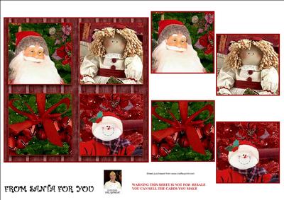 From Santa for You - 6x6 Patchwork Card