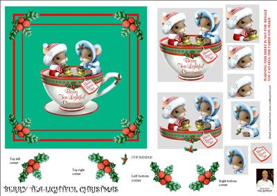 Berry Tea-lightful Christmas 6x6 Card