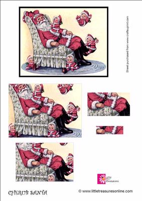Cherub Santa Christmas