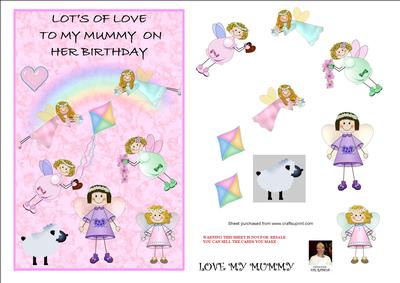 Love My Mummy==5x7 Card
