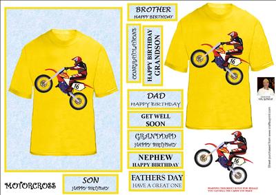 Motorcross==5x7 Card