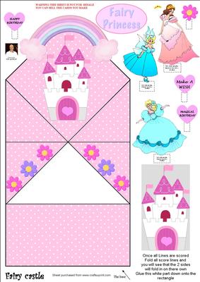 Fairy Castle== 3D Spring Card