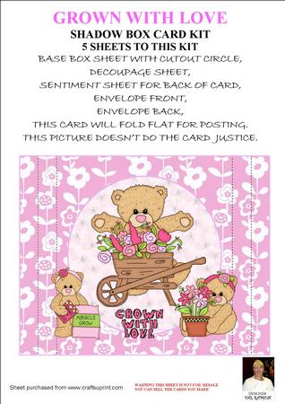 Grown with Love == Shadow Box Card Kit
