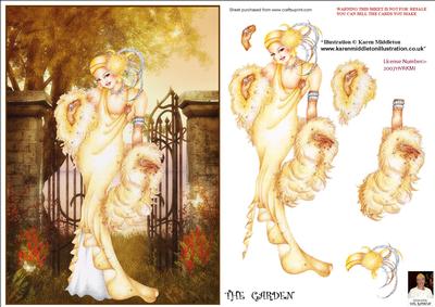 The Garden Art-deco A5 Card