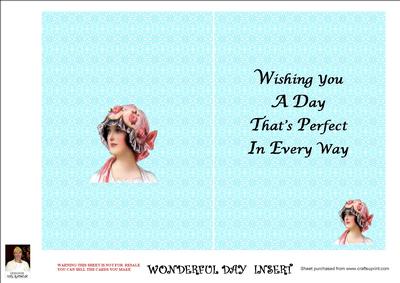 Wonderful Day- Insert Cut N Fold 5x7 Card