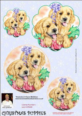 Christmas Puppie's-topper's