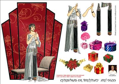 Christmas or Birthday Art-deco