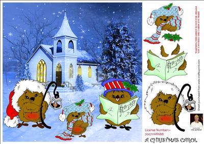 A Christmas Carol-8x8 Card