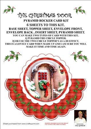 The Christmas Door - Pyramid Rocker Card Kit