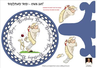Birthday Boy - Ows Zat - Plate Card