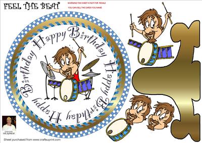 Feel the Beat - Plate Card