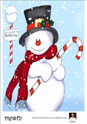 A4 Frosty Christmas