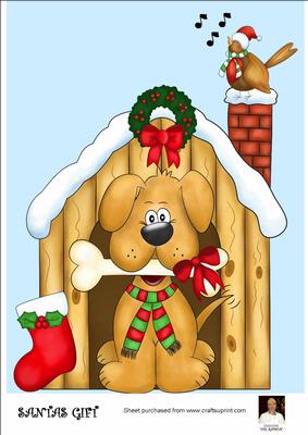 A4 Santas Gift Christmas