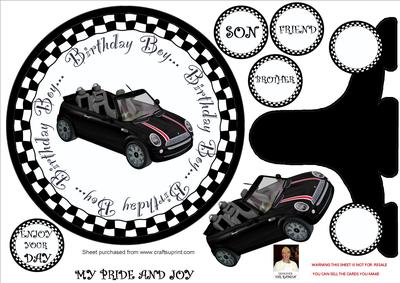My Pride and Joy = Monochrome Plate Card