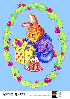 A4 Robbie Rabbit Christmas