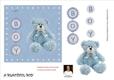 A Beautiful Boy 6x6 Topper