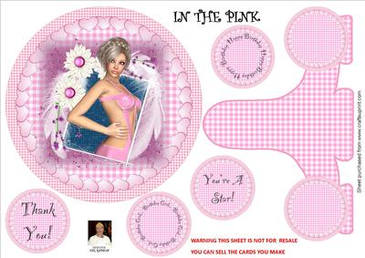 In the Pink - Plate Card