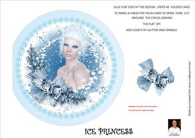 Ice Princess - Circle Card
