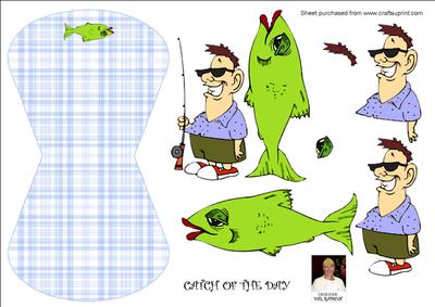 Catch of the Day --wobble Card