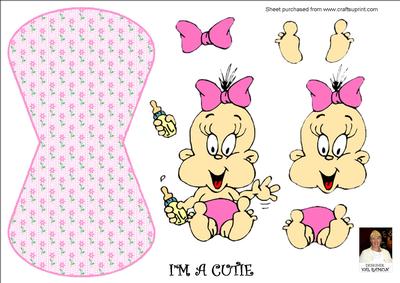 I'm a Cutie -wobble Card