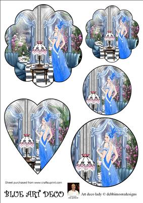 Blue Art Deco