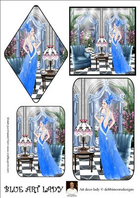 Blue Art Lady