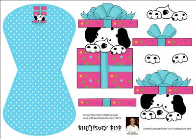 Birthday Pup -wobble Card