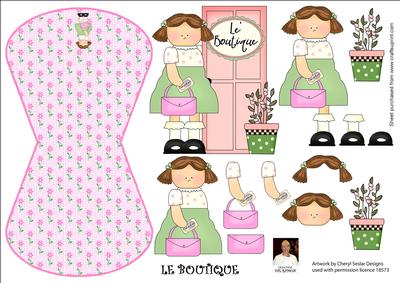 Le Boutique -wobble Card