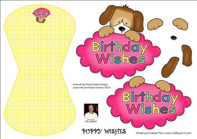 Puppy Wishes-wobble Card