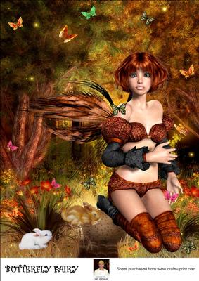 A4 Butterfly Fairy