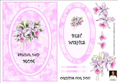 Orchids for You- Spinner Card-special Day Mom