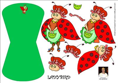Ladybird-wobble Card
