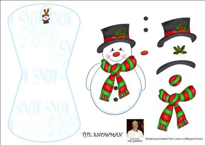 The Snowman-wobble Card