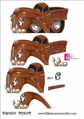 Brown Pickup Truck