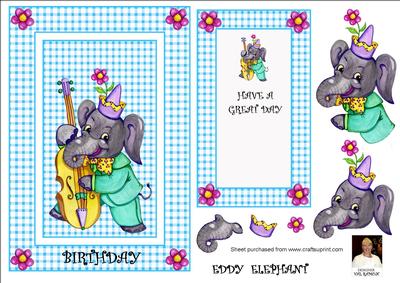 Eddy Elephant-spinner Card