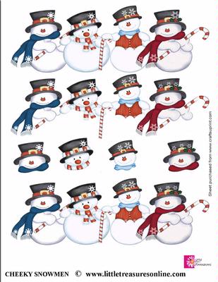 Christmas Cheeky Snowmen