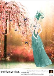 A4 Butterfly Tree-art-deco