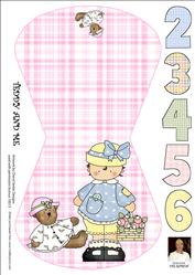 Teddy and Me -a4 Wobble Card