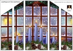 A4 Candles in the Window-theatre Fold Card