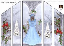 A4 the Snow Maiden -theatre Fold Card