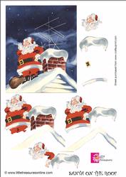 Christmas Santa on the Roof