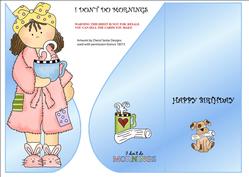 I Don't Do Mornings-tear Drop Card