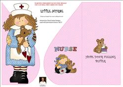 Little Nurse-tear Drop Card